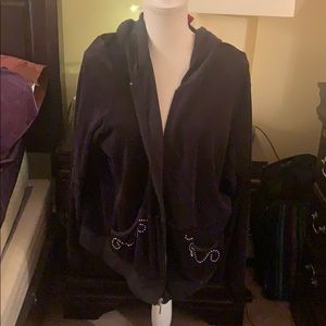 Mossimo Purple Velvet Hoodie